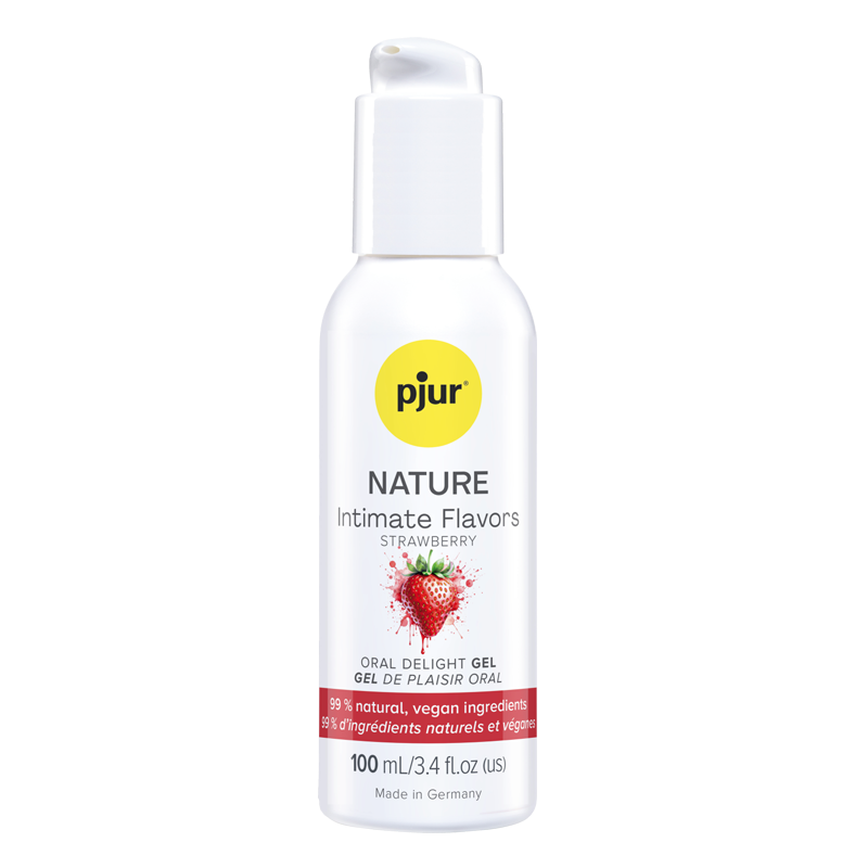 pjur NATURE Intimate Flavors Oral Delight Gel Strawberry, 100ml/3.4oz
