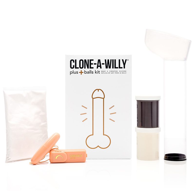 Vibrating Clone-A-Willy With BALLS