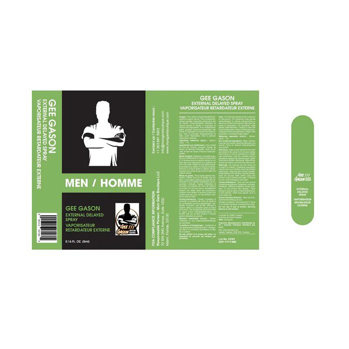 Gee Gason Delay Spray for Men