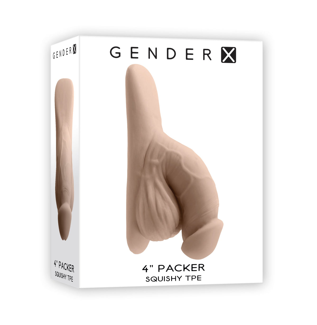 Gender-X 4" Squishy TPE Packer - Light