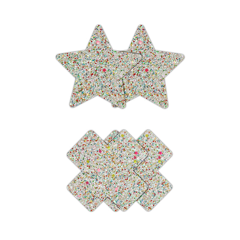 Pretty Pasties Star & Cross (2 Pair)