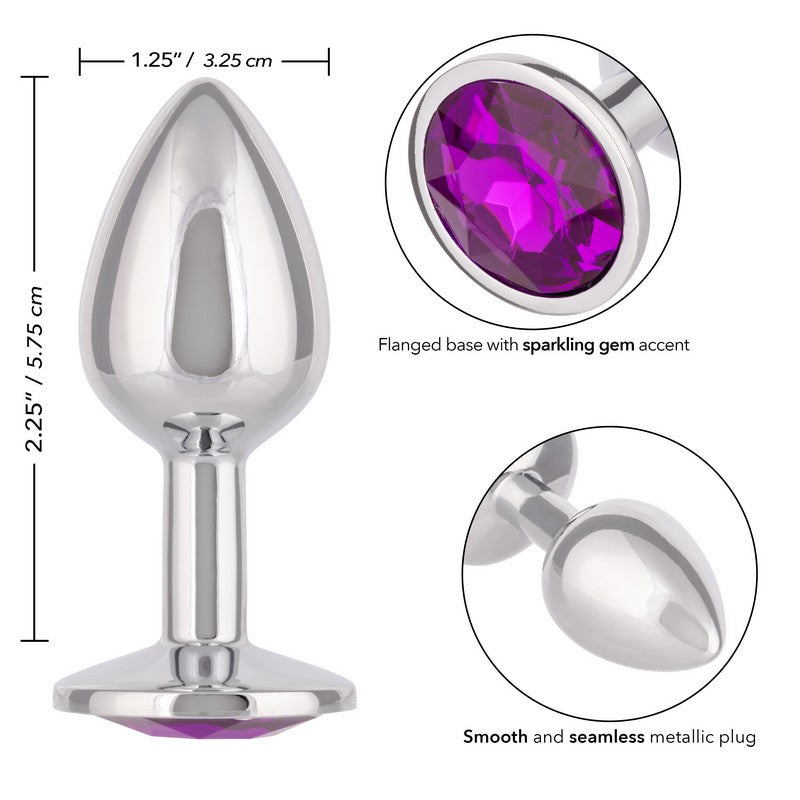 SE0438-20-3 Jewel Amethyst Plug Small