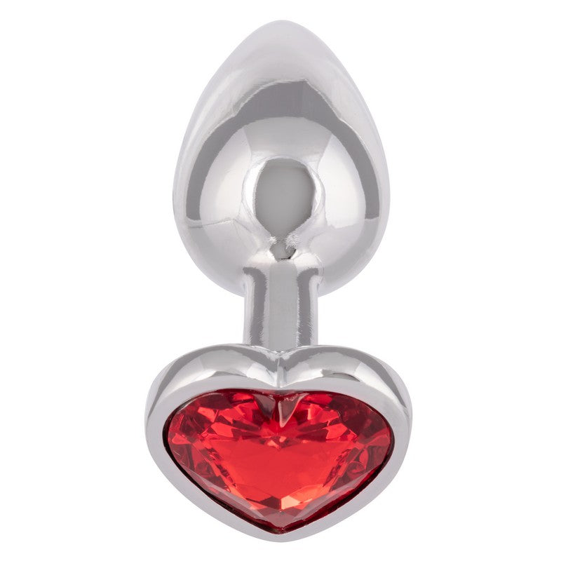 SE0438-35-3 Jewel Ruby Heart Plug Small