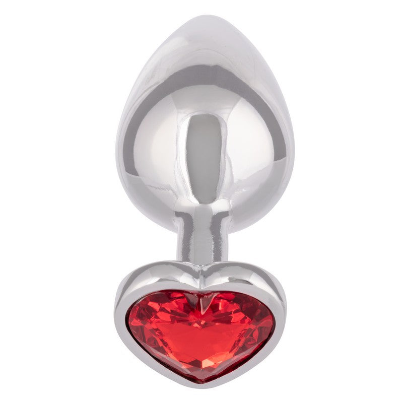 SE0438-40-3 Jewel Ruby Heart Plug Large