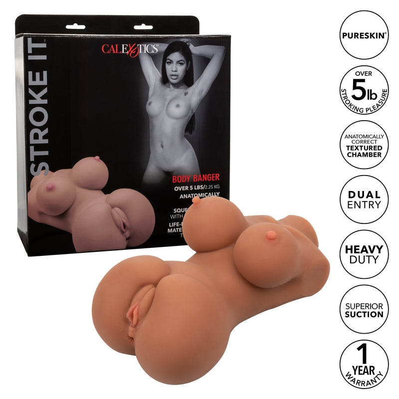SE0913-40-3 Stroke It Body Banger Brown