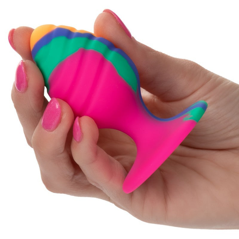 SE0439-10-3 Cheeky Medium Swirl Tie-Dye Plug