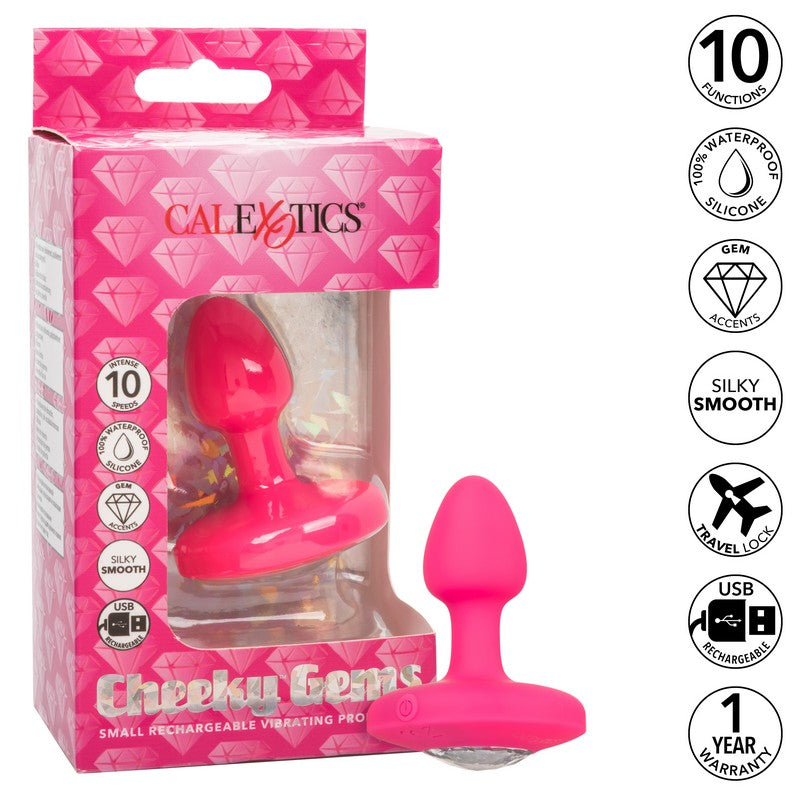 SE0443-05-3 Cheeky Gems Rechargeable Probe Small Pink