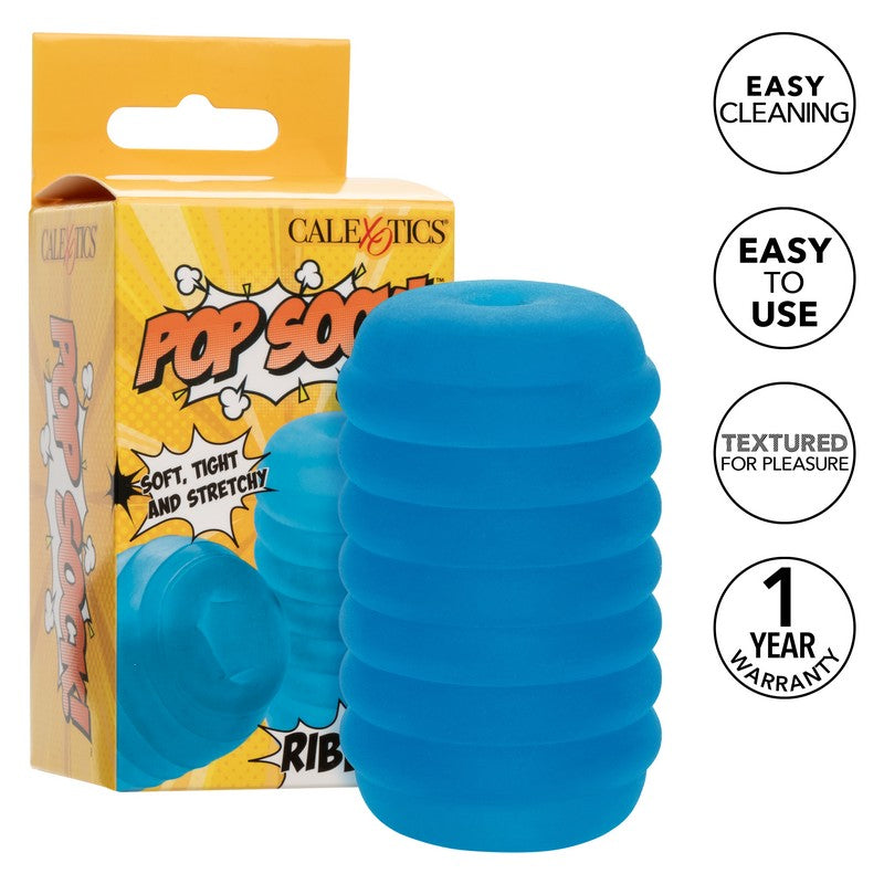SE0936-20-3 Pop Sock! Ribbed Blue