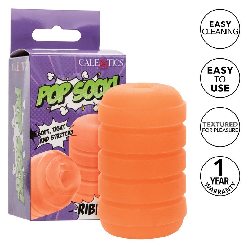 SE0936-25-3 Pop Sock! Ribbed Orange