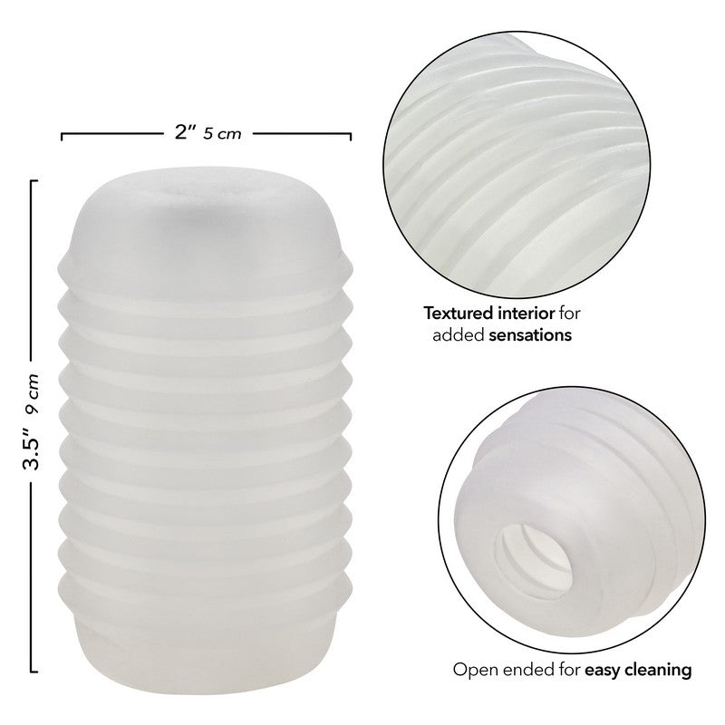 SE0936-30-3 Pop Sock! Ribbed Clear