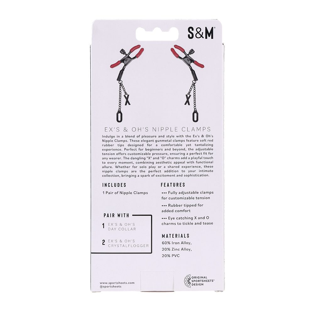 Ex's & Oh's Nipple Clamps