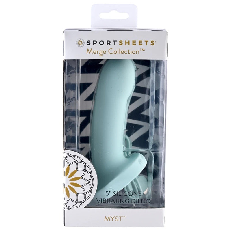 Myst 5" Vibrating Silicone Dildo Sky