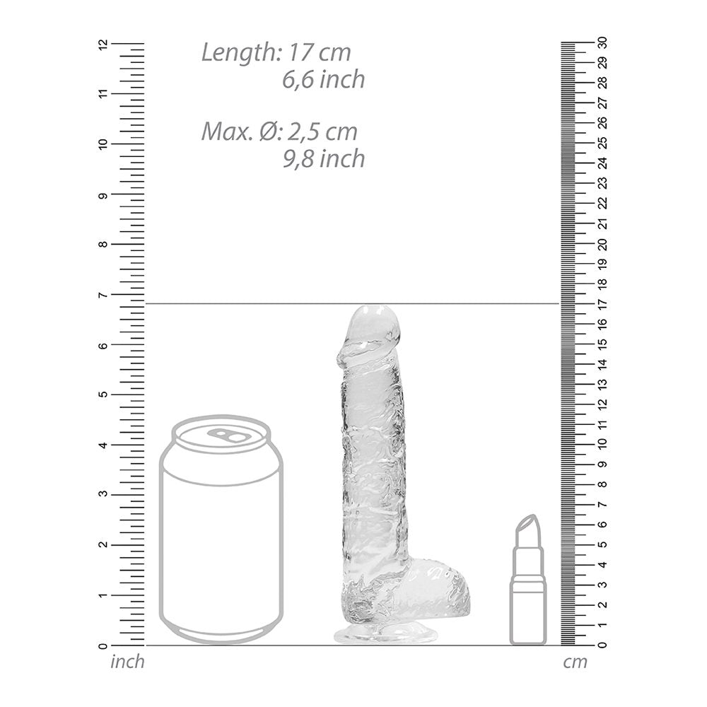 6" Realistic Dildo with Balls