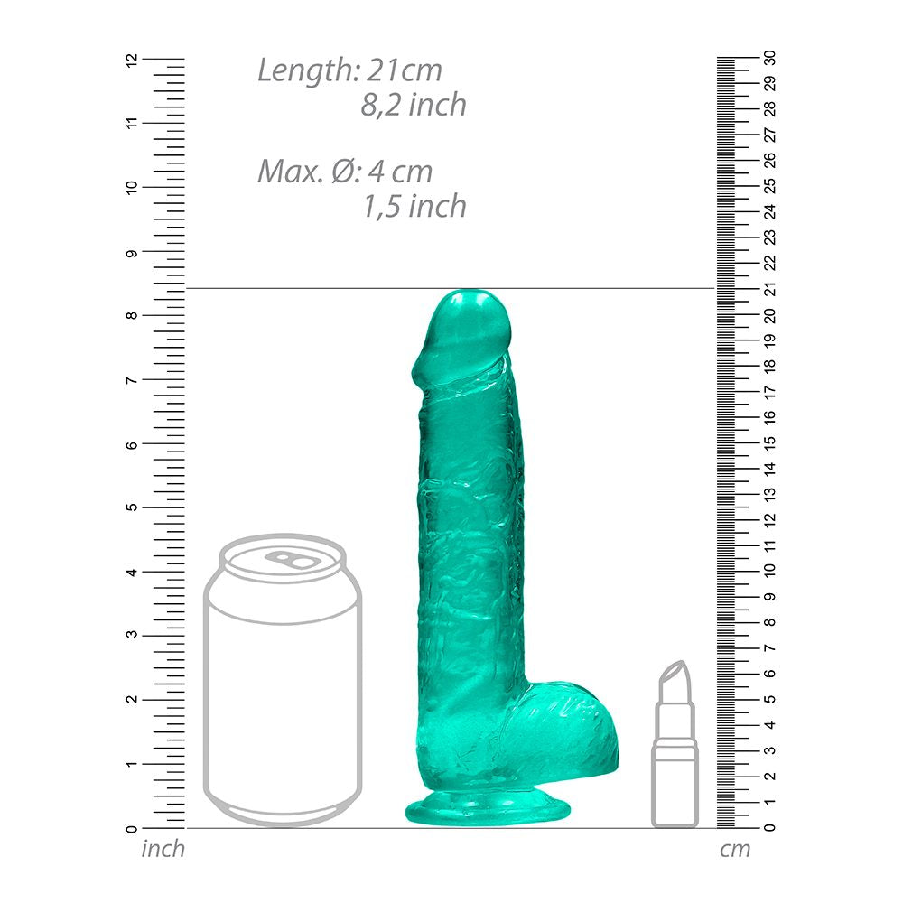 8" Realistic Dildo with Balls