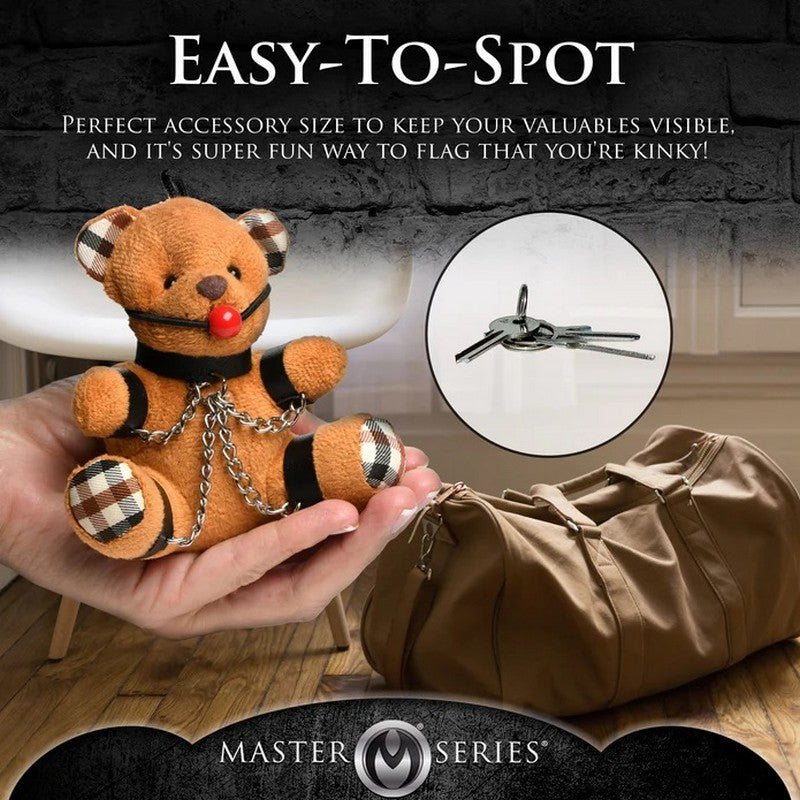XR-AH118 Gagged Teddy Bear Keychain