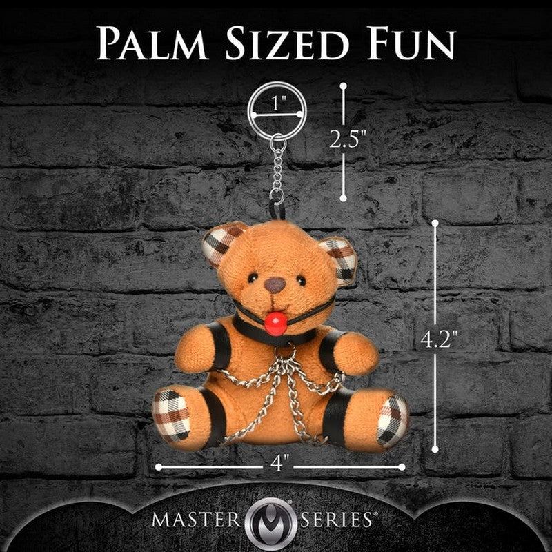 XR-AH118 Gagged Teddy Bear Keychain