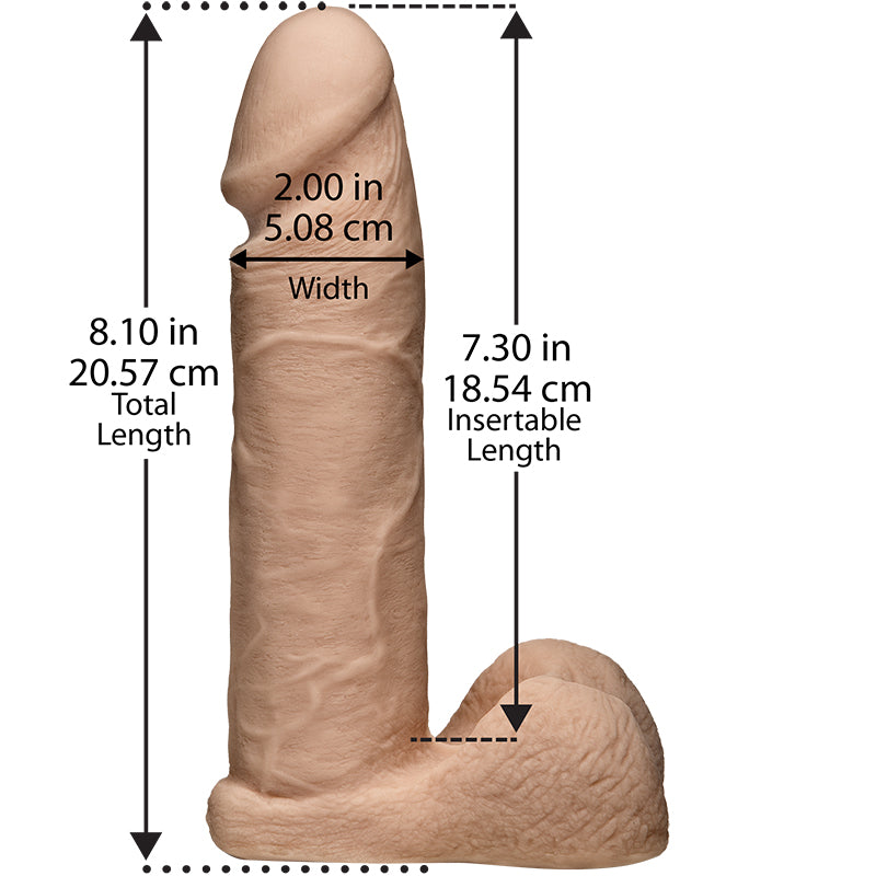8" UR3 Cock Vac-U-Lock Accessory Vanilla