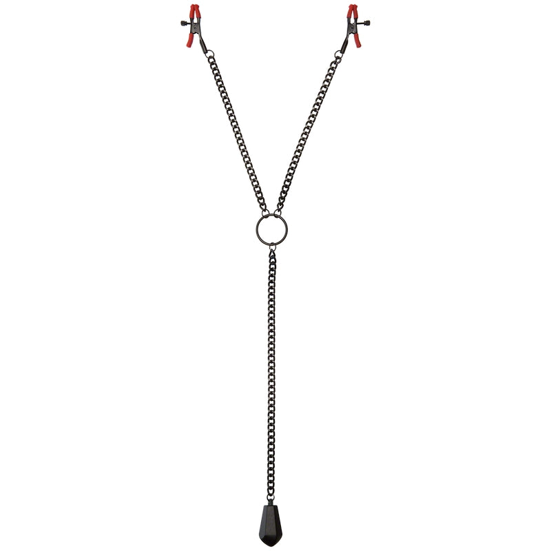 Kink Nipple Clips with Heavy Weight and Silicone Tips
