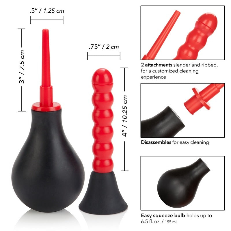SE0372-10-2 Ribbed Anal Douche