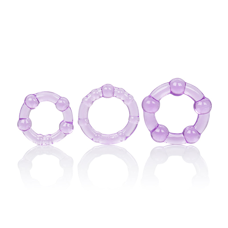 SE1429-14-2 Silicone Island Rings Purple