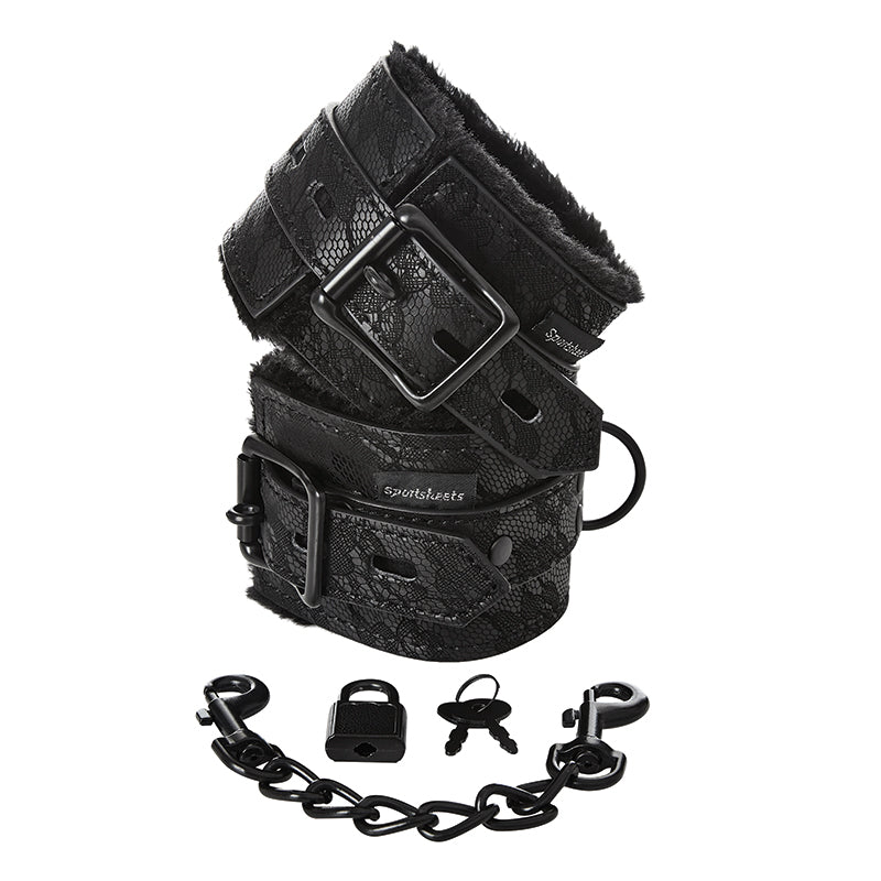 Lace Fur Lined Handcuffs