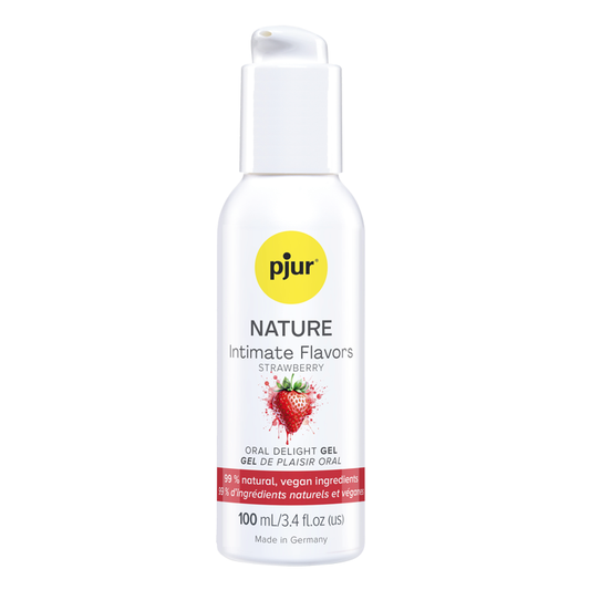 pjur NATURE Intimate Flavors Oral Delight Gel Strawberry, 100ml/3.4oz