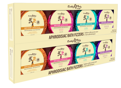 Earthly Body at Night Aphrodisiac PrePack Bath Fizzers and Candles 16pcs plus tester and candle warmer