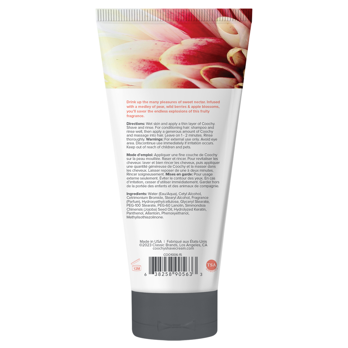 Coochy Shave Cream - SWEET NECTAR tube .5oz | 15mL