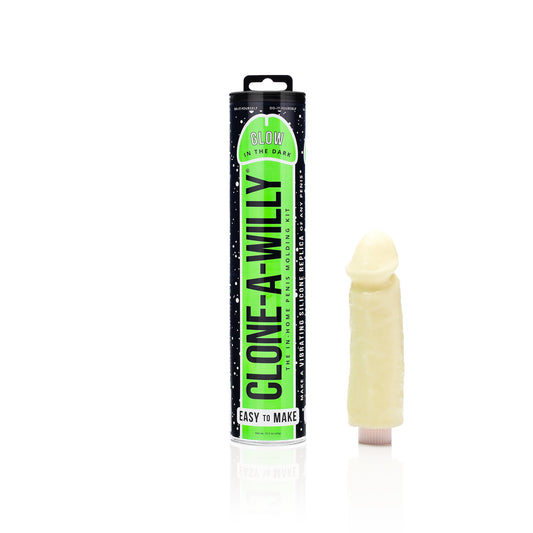 30010 Vibrating Clone-A-Willy Glow in the Dark Green