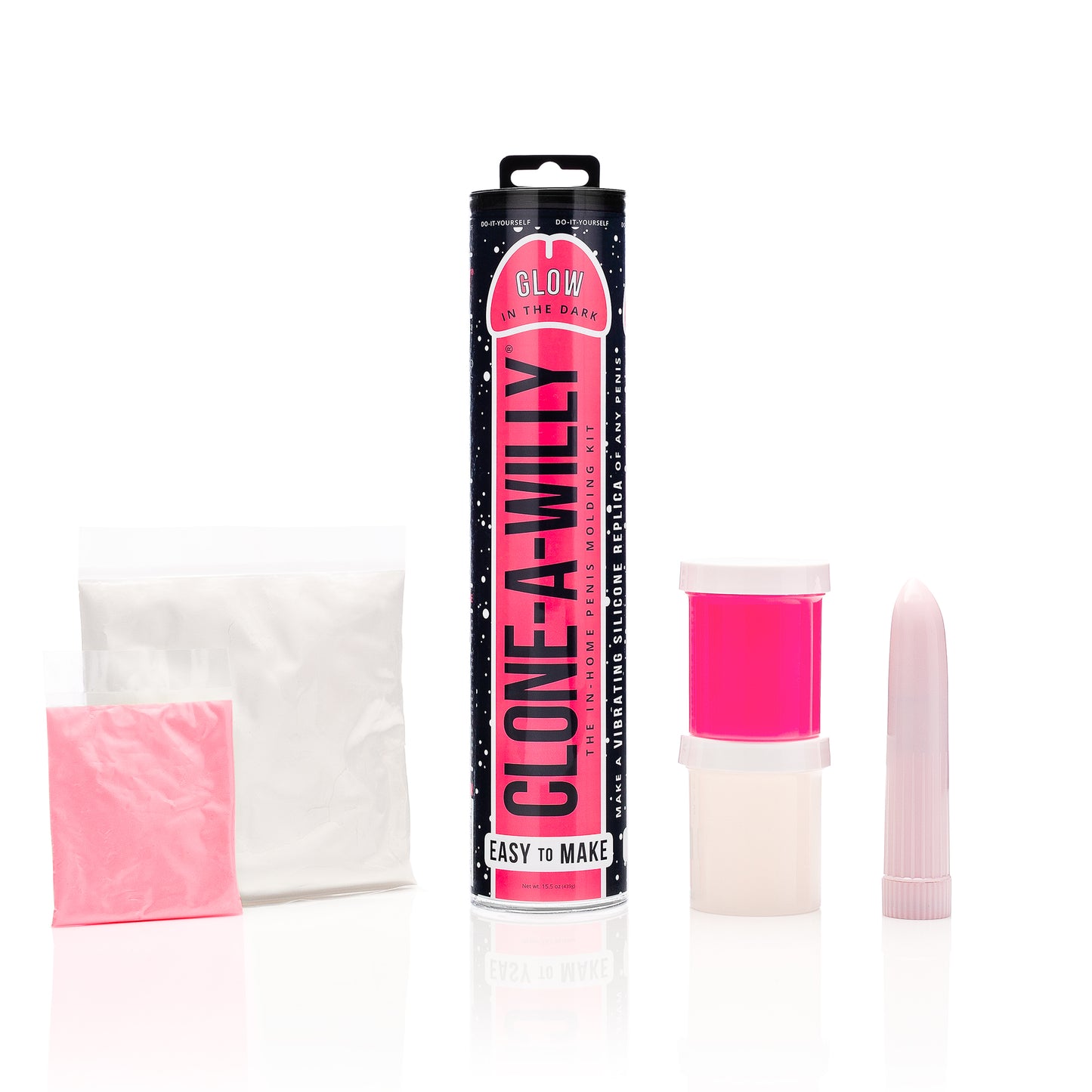 30022 Vibrating Clone-A-Willy Glow in the Dark Pink