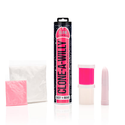 30022 Vibrating Clone-A-Willy Glow in the Dark Pink