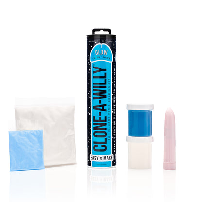 30023 Vibrating Clone-A-Willy Glow in the Dark Blue