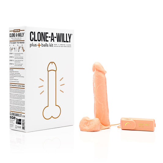 30070 Vibrating Clone-A-Willy With BALLS Light Tone