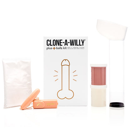 30072 Vibrating Clone-A-Willy With BALLS Medium Tone