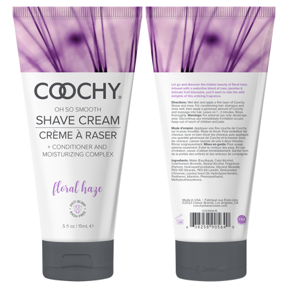 Coochy Shave Cream - FLORAL HAZE tube 0.5oz / 15ml