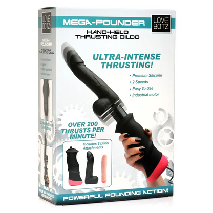 Mega-Pounder Hand-Held Thrusting Dildo