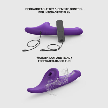 MULTI ORGASM DILDO - S - PURPLE