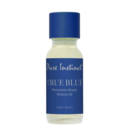 PURE INSTINCT - SIGNATURE - PHEROMONE PERFUME OIL WITH DROPPER - TRUE BLUE - 0.5 fl oz | 15 mL