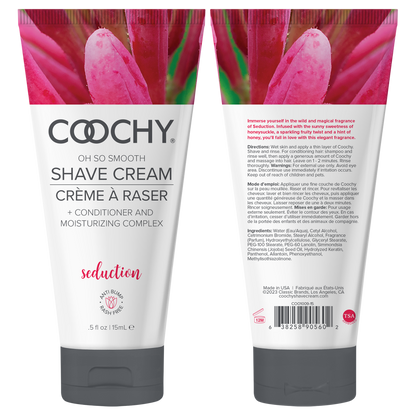 Coochy Shave Cream - SEDUCTION tube 0.5 fl oz | 15 mL