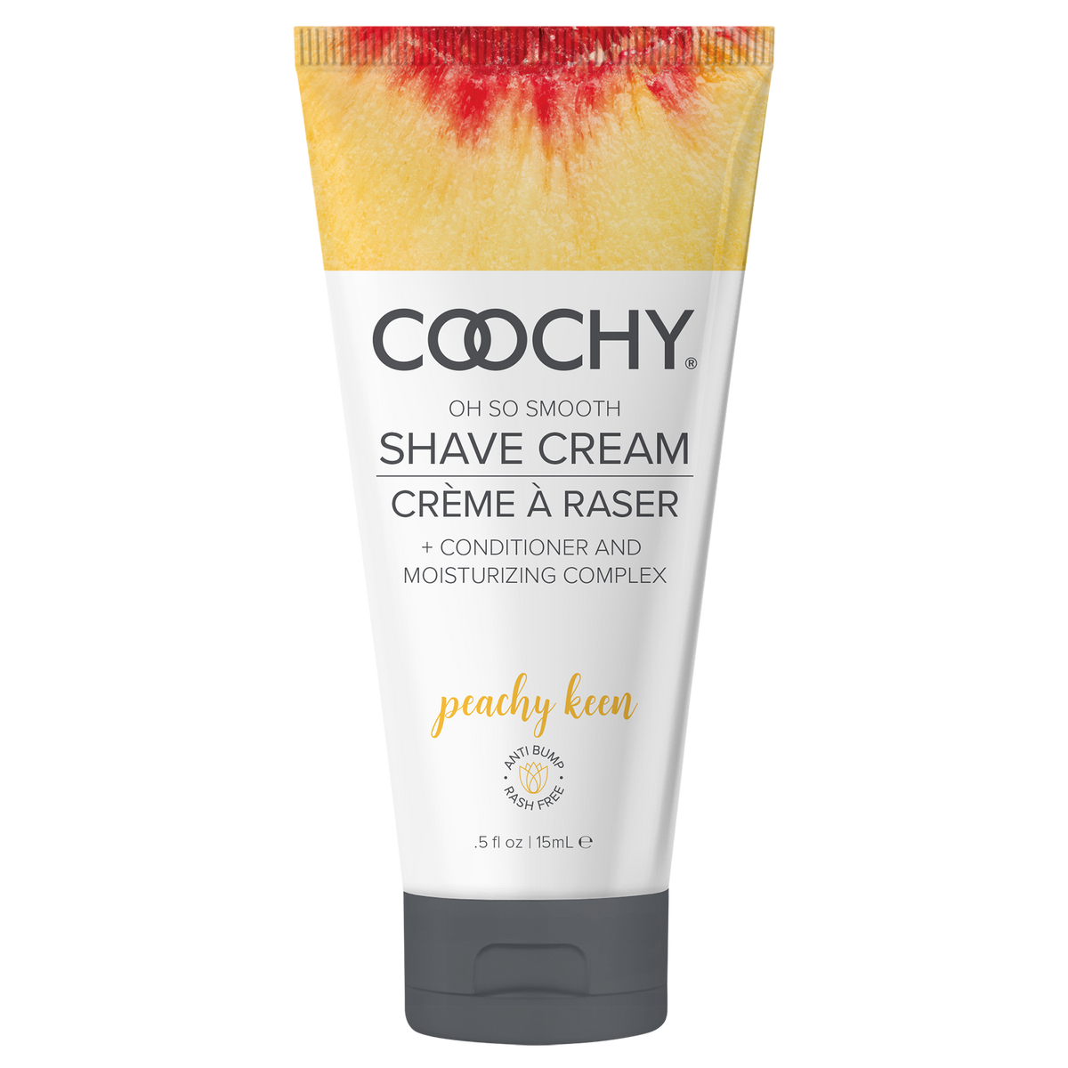 Coochy Shave Cream - PEACHY KEEN tube 0.5 fl oz  |  15mL