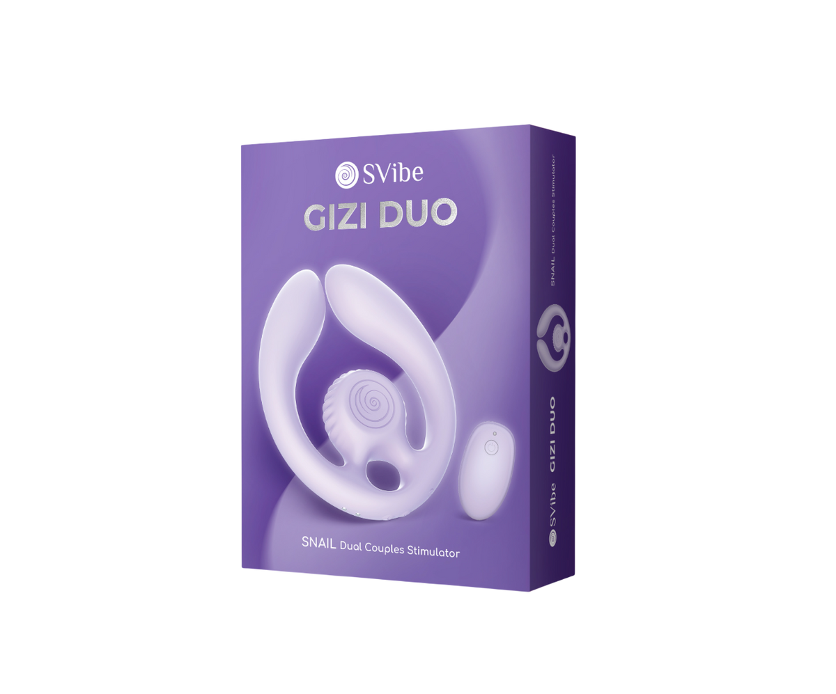 SVibe Snail GIZI Duo Couples Stimulator, lilac