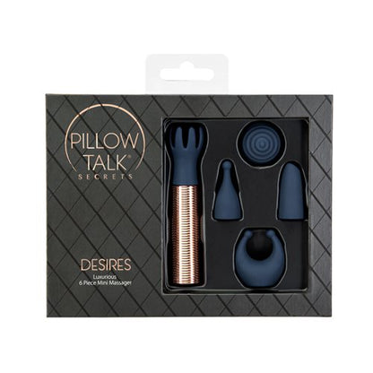 BM36514 Pillow Talk Secrets Desires 6 Piece Set Navy