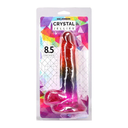 Crystal Jellies Rainbow Dong with Balls