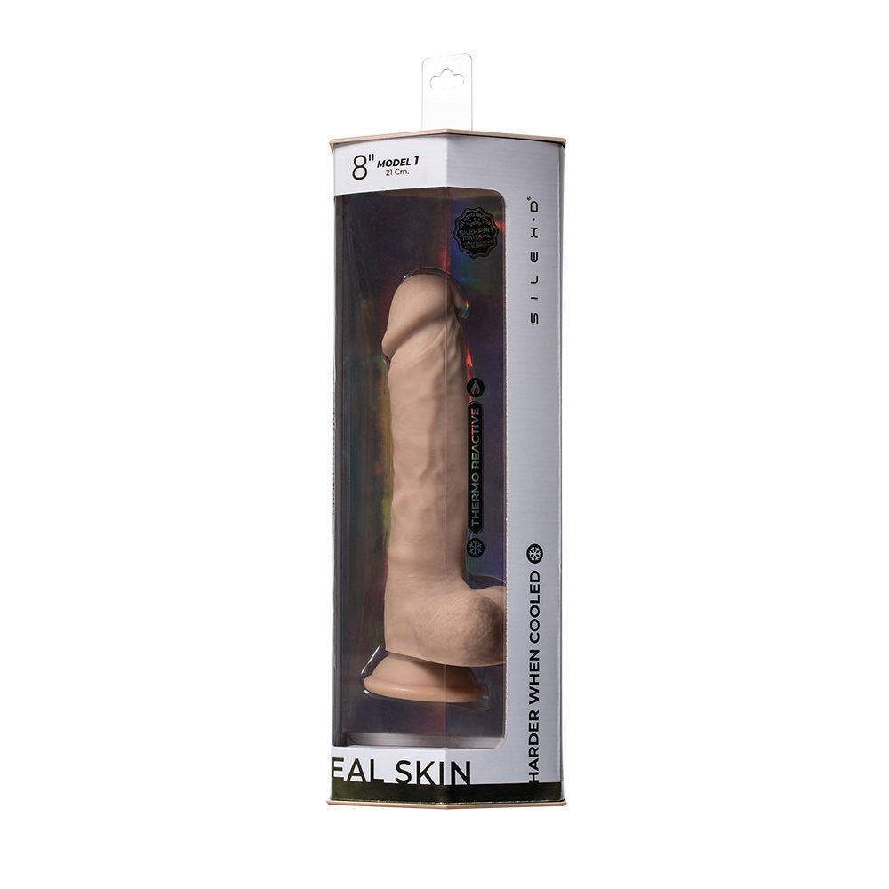 8" Silex-D Dildo Real Skin Model 1 Vanilla