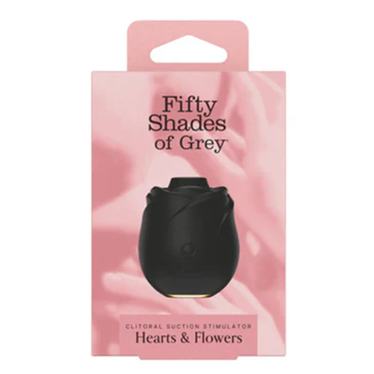 Fifty Shades of Grey Black Rose Silicone Clitoral Suction Stimulator 2.0
