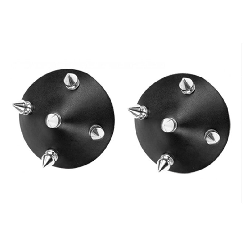 Temptress Leather Pasties with Studs