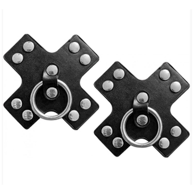 Seducer Leather Pasties with Ring