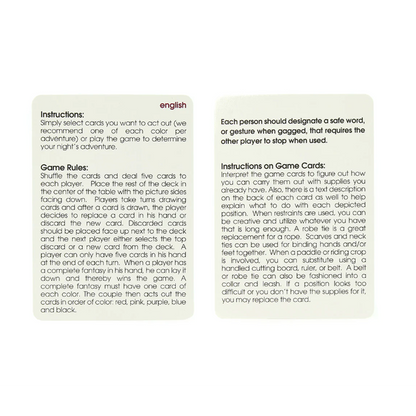 50 Positions of Bondage Card Game