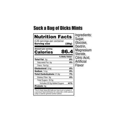 Suck a Bag of Minty Dicks 100pc Display