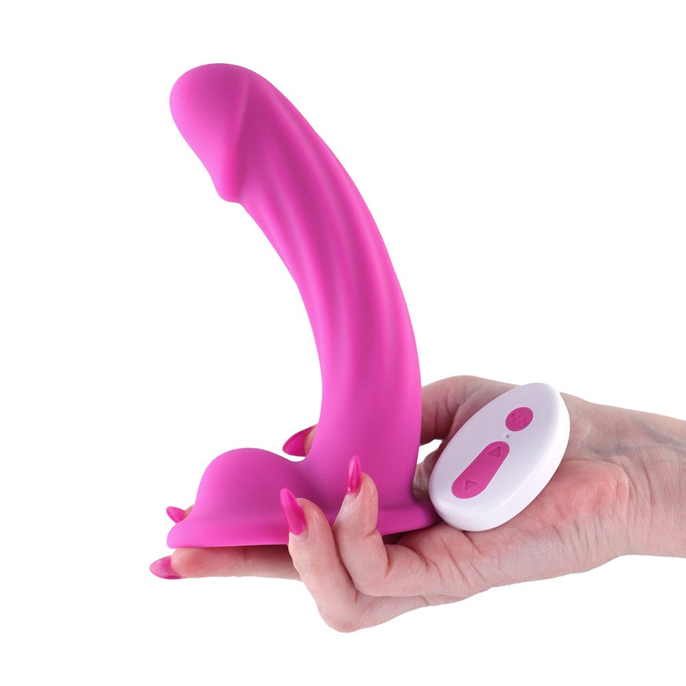 6" Vibrating Curved Dildo